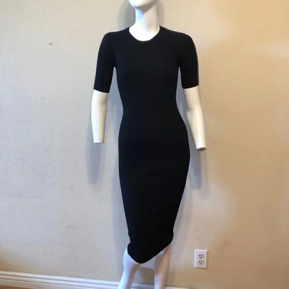 Alexander Wang Black Pierced Tee Dress Size Small